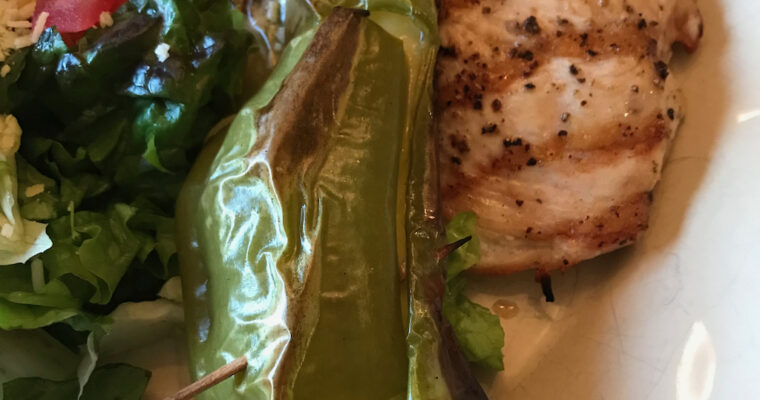 Grilled Anaheim Peppers