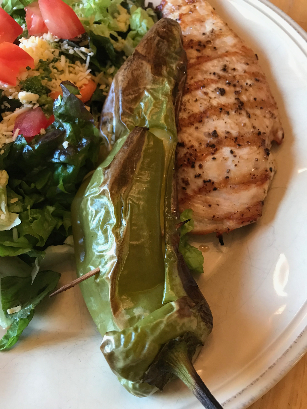 Grilled Anaheim Peppers