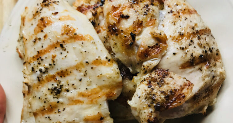 Simple [Dare I Say, Perfect,] Grilled Chicken Breasts