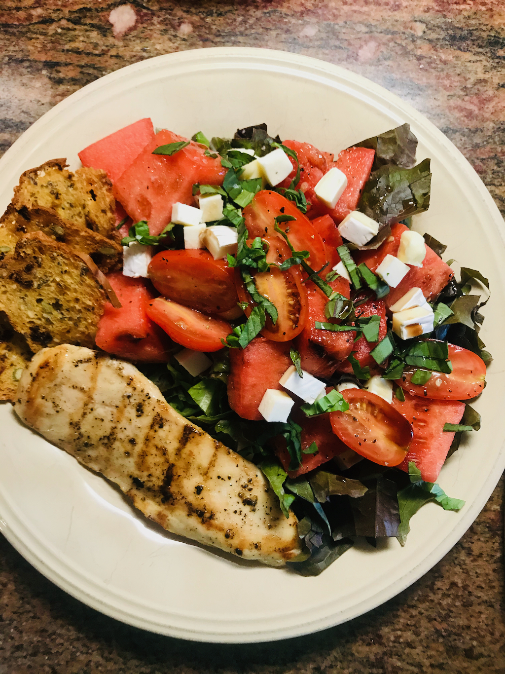 Grilled Watermelon Salad